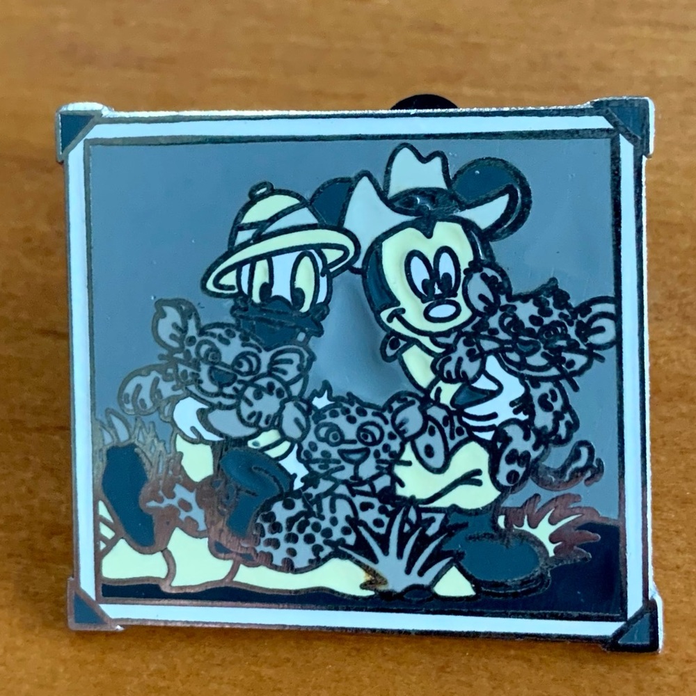 Mickey and Donald on Safari Pin